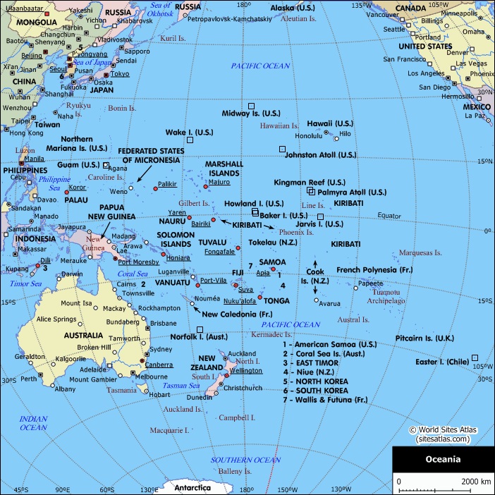 wallis et futuna carte oceanie